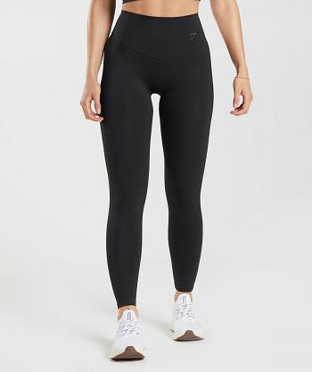 Dámské Legíny Gymshark Elevate Černé | CZ 4107DFM